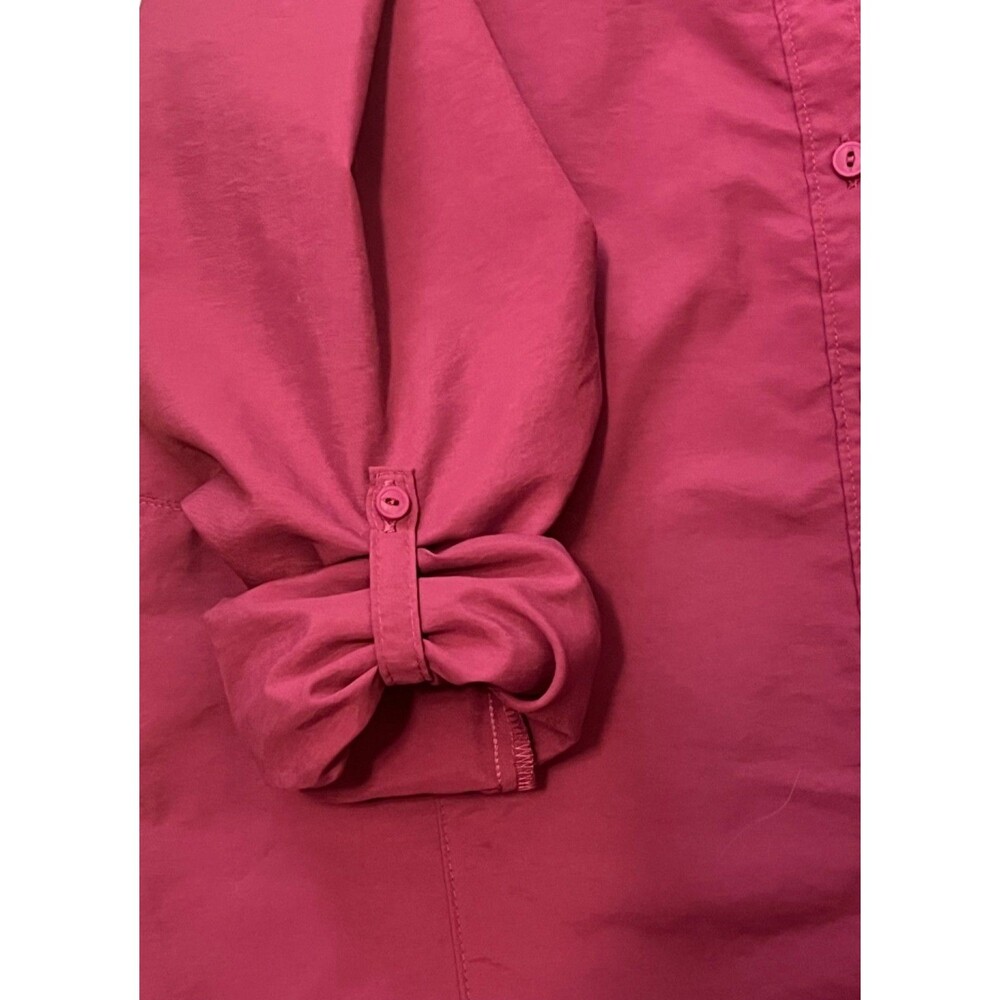 MOUNTAIN HARDWARE Canyon Long Sleeve Button Front Shirt Performance Hiking Sz 10 - Picture 3 of 7